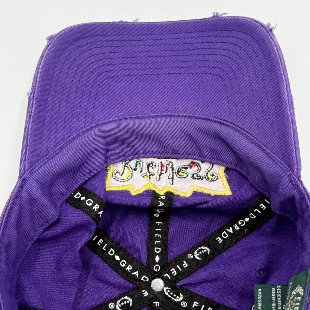 Field Grade Ruthless Hat Cap Strap Back Distressed Patch Purple One Size Adjust - Picture 11 of 11